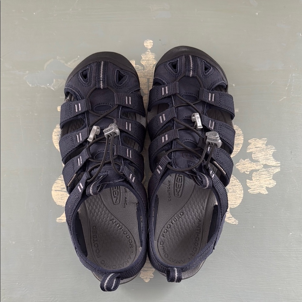 Keen Dark Sandals with Adjustable Straps